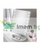 Огледало за грим с LED светлини и сензорен контрол